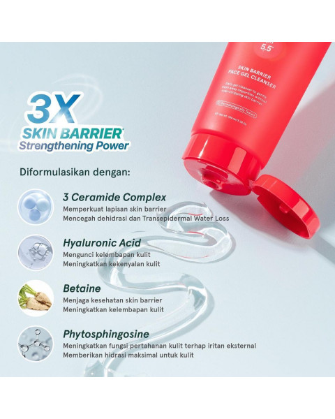 Dear Me Beauty Face Wash - Skin Barrier Face Gel (Ceramide) 100ml