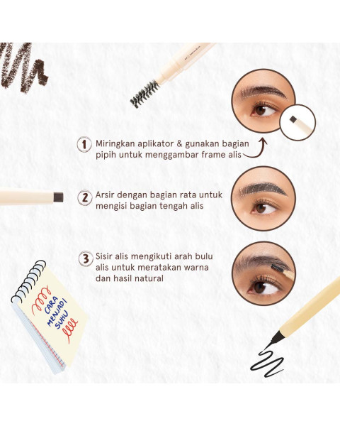 Long Lasting Eyebrow Pen - Dark Brown