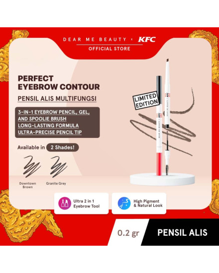 Dear Me Beauty X KFC Perfect Eyebrow Contour - Downtown Brown