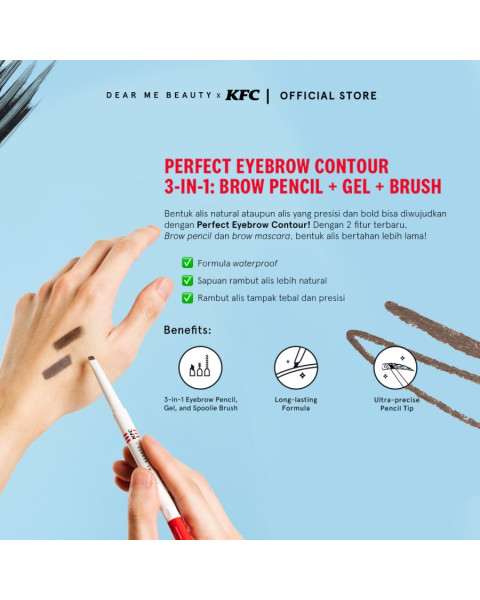 Dear Me Beauty X KFC Perfect Eyebrow Contour - Granite Grey