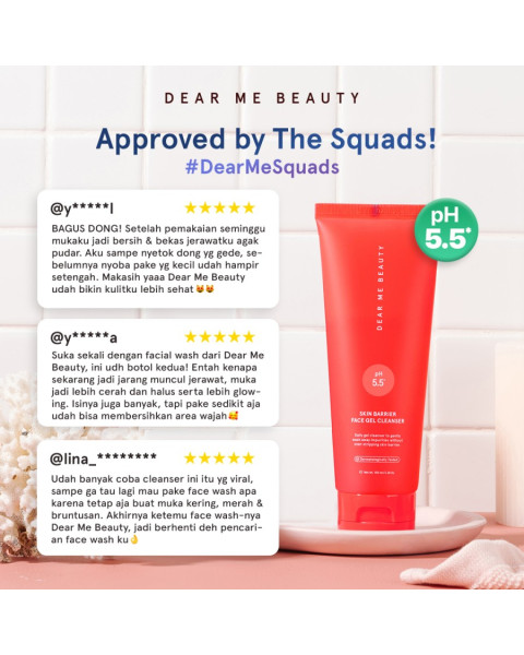 Dear Me Beauty Face Wash - Skin Barrier Face Gel (Ceramide) 100ml