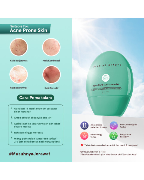 Acne Care Sunscreen Gel 35gr