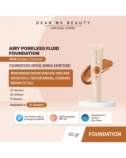 Airy Poreless Fluid Foundation - W04 Golden Caramel
