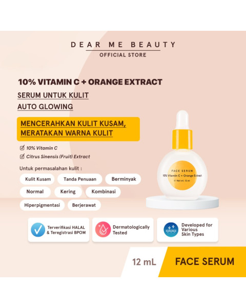 10% Vitamin C + Orange Extract Face Serum 12ml