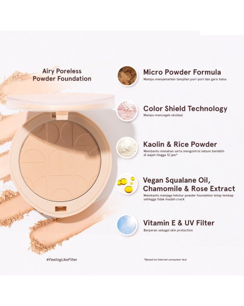 DEAR ME BEAUTY AIRY PORELESS POWDER FOUNDATION